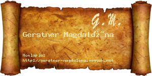 Gerstner Magdaléna névjegykártya